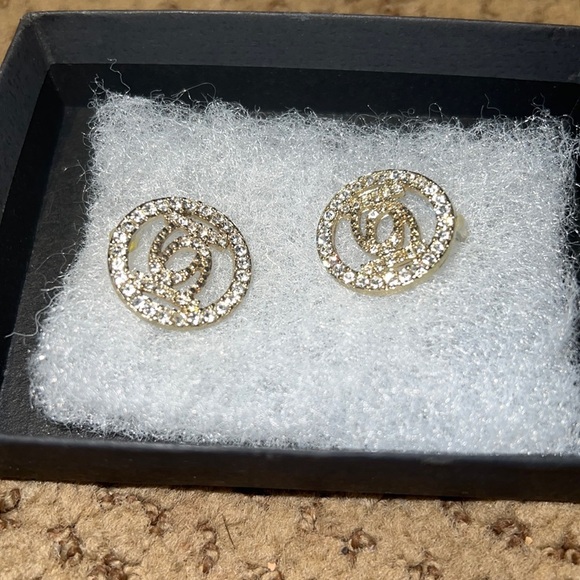 Bebe Rhinestone earrings - Picture 2 of 3